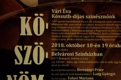 Vári Éva 60 éve lépett először színpadra #13