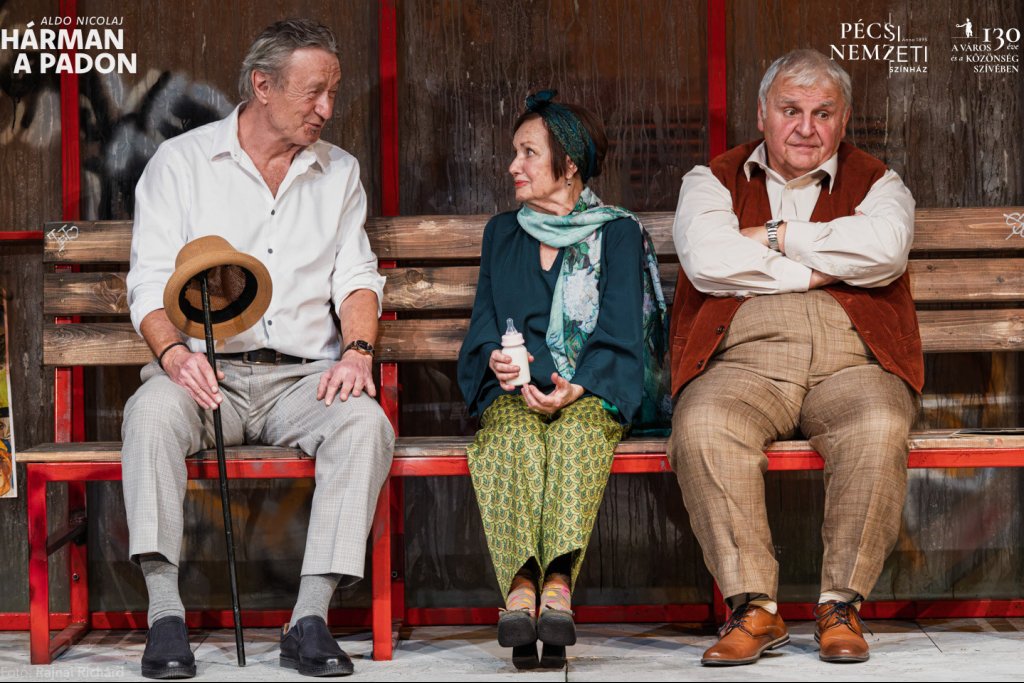 Élni készültünk, de elfogyott az idő – Pécsi Nemzeti Színház: Hárman a padon című hír kiemelt képe