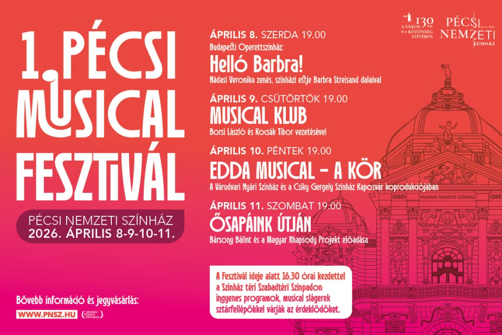  I. PÉCSI MUSICAL FESZTIVÁL című hír kiemelt képe