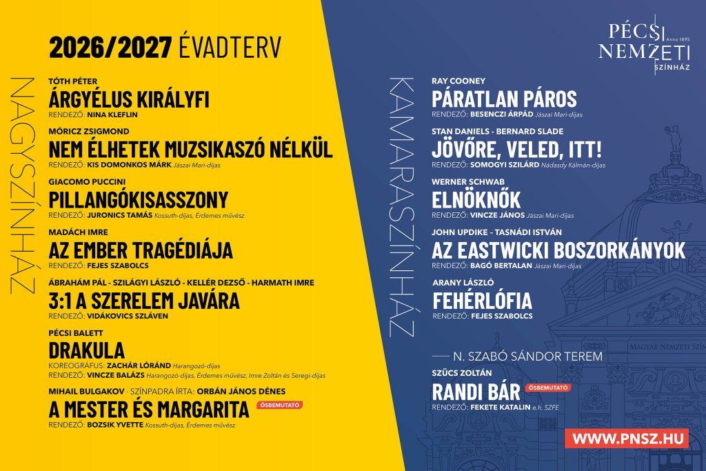 Kihirdettük 2026/2027-es évadunkat című hír kiemelt képe